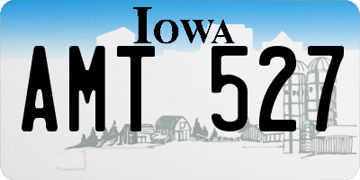 IA license plate AMT527