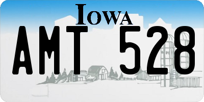IA license plate AMT528