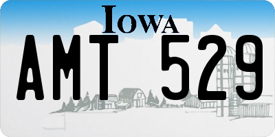 IA license plate AMT529