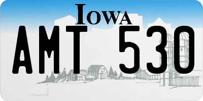 IA license plate AMT530