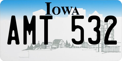 IA license plate AMT532