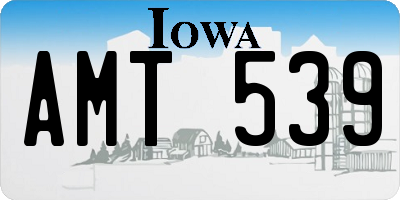 IA license plate AMT539