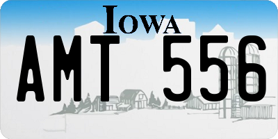 IA license plate AMT556