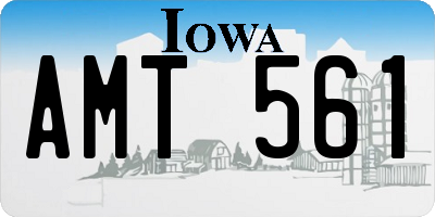 IA license plate AMT561