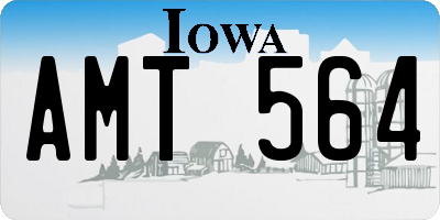 IA license plate AMT564