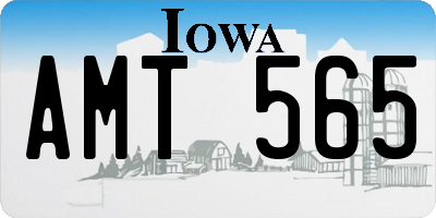 IA license plate AMT565