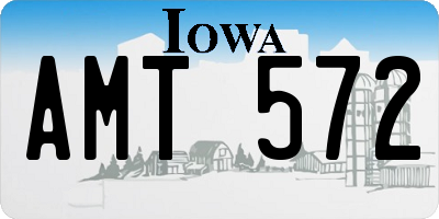 IA license plate AMT572