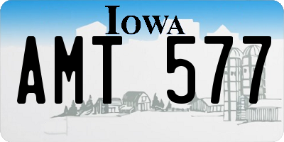 IA license plate AMT577