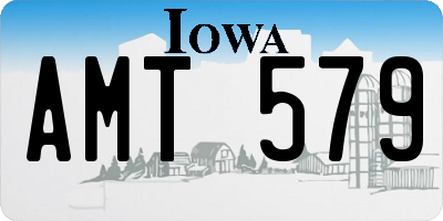 IA license plate AMT579
