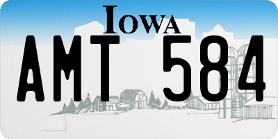 IA license plate AMT584