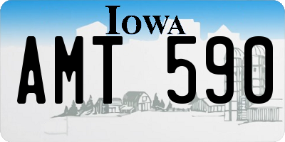 IA license plate AMT590