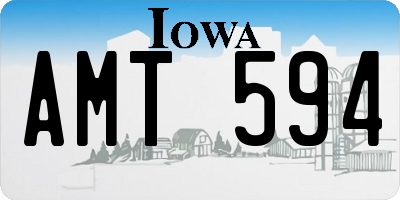 IA license plate AMT594