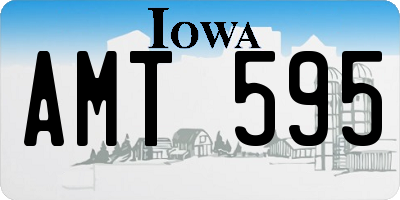 IA license plate AMT595