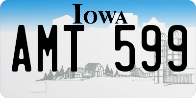 IA license plate AMT599