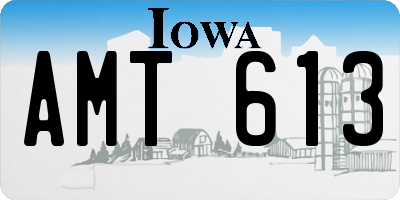 IA license plate AMT613