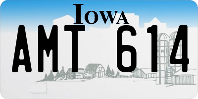 IA license plate AMT614