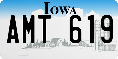 IA license plate AMT619
