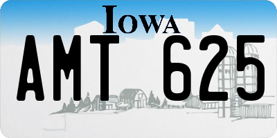IA license plate AMT625