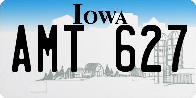 IA license plate AMT627