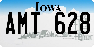 IA license plate AMT628