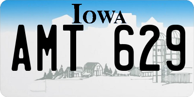 IA license plate AMT629