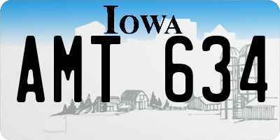 IA license plate AMT634