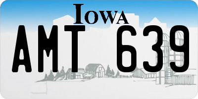 IA license plate AMT639