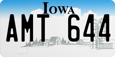 IA license plate AMT644