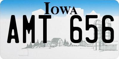 IA license plate AMT656