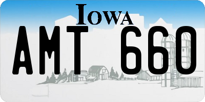IA license plate AMT660