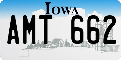 IA license plate AMT662