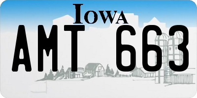 IA license plate AMT663