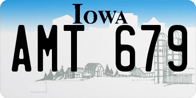 IA license plate AMT679