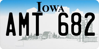 IA license plate AMT682