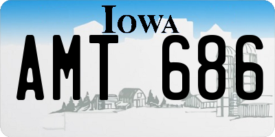 IA license plate AMT686