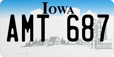 IA license plate AMT687