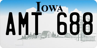 IA license plate AMT688