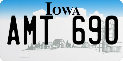 IA license plate AMT690