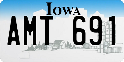 IA license plate AMT691
