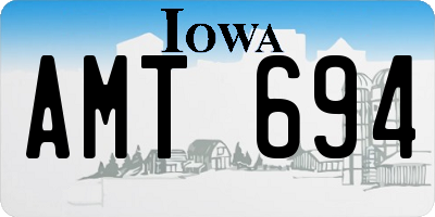 IA license plate AMT694