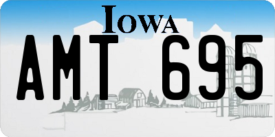 IA license plate AMT695