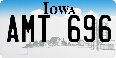 IA license plate AMT696