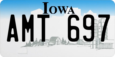 IA license plate AMT697