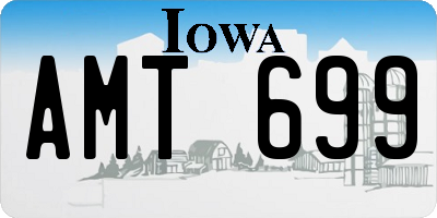 IA license plate AMT699