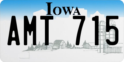IA license plate AMT715