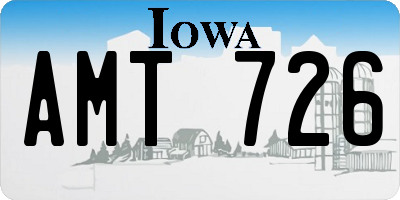 IA license plate AMT726