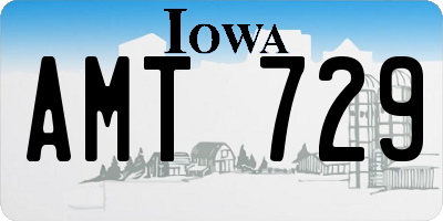 IA license plate AMT729