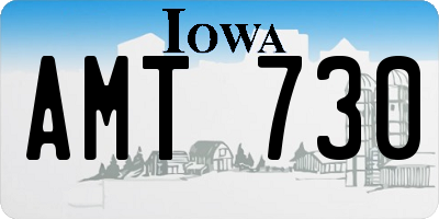 IA license plate AMT730