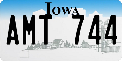 IA license plate AMT744