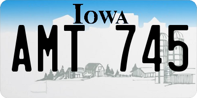 IA license plate AMT745